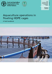 Aquaculture operations in floating HDPE cages